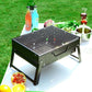 📢📢50 % DE RÉDUCTION !! ⏰Barbecue pliable et portable avec tiroir et support
