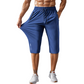 💪Men's Quick-Dry Athletic Capri Pants with Zipper Pockets