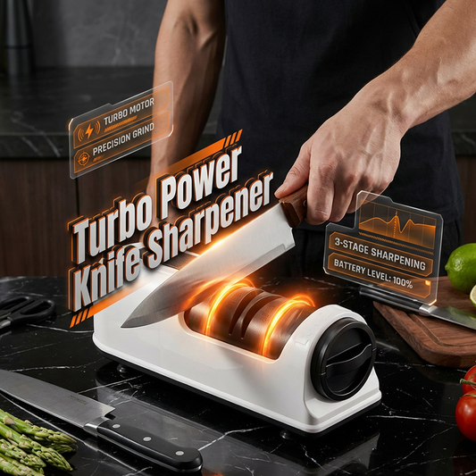 🔪⚡ PROMO FLASH 50% ! Aiguiseur Couteaux Électrique & Manuel 3 Étapes – Turbo, Double Mode, Compatible Universel, 2 Couleurs, Design Compact ✨