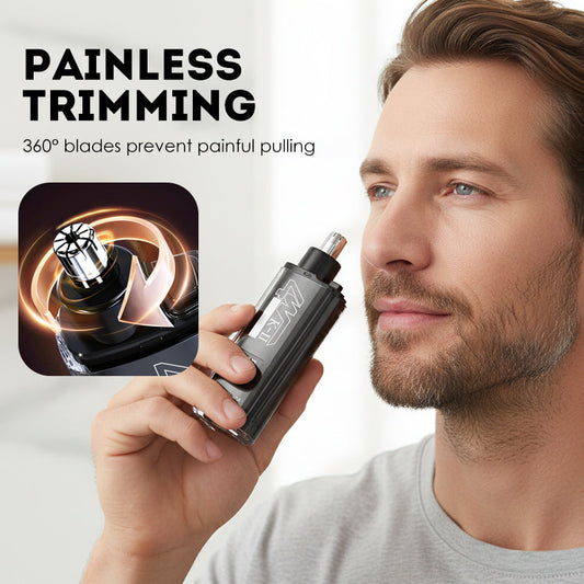 📢📢50 % DE RÉDUCTION !!⏰Tondeuse pour poils du nez et des oreilles avec affichage LED