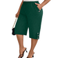 💘Pantalon capri décontracté pour femme ✅ Taille élastiquée et poches pratiques | Coupe confortable pour tous les jours 👖