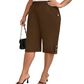 💘Pantalon capri décontracté pour femme ✅ Taille élastiquée et poches pratiques | Coupe confortable pour tous les jours 👖
