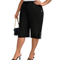 💘Pantalon capri décontracté pour femme ✅ Taille élastiquée et poches pratiques | Coupe confortable pour tous les jours 👖