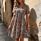 💐 PROMO LIMITÉE 50% DE RÉDUCTION ! 👗 Robe Florale Col V – Imprimé Romantique, Tissu Léger & Silhouette A 🌸