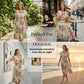 👗✨ PROMO -50% POUR TEMPS LIMITÉ ! Robe Midi Plissée Imprimé Floral – Coupe Élégante, Tissu Léger, Taille Cintrée (Tailles Variées)