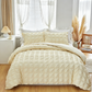 📢📢50 % DE RÉDUCTION !! ⏰3-Piece Pintuck Textured Duvet Cover Set