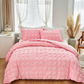 📢📢50 % DE RÉDUCTION !! ⏰3-Piece Pintuck Textured Duvet Cover Set