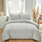 📢⏰🛏️ DERNIER JOUR 53% ! Housse de Couette 3 Pièces – Texture Plissée Élégante, 6 Couleurs, 7 Tailles, Lavable en Machine, Mélange de Fibres Premium 🌙
