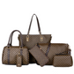 🔥DERNIER JOUR - 50 % DE RÉDUCTION👜 Lot de 6 sacs | ✨ Cuir PU haut de gamme · Classique, résistant et facile à nettoyer🎒