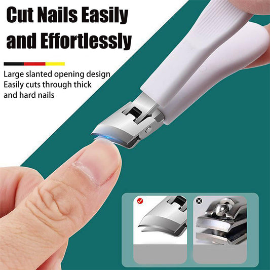 📢📢 50% DE RÉDUCTION !! ⏰ Coupe-ongles incliné anti-éclaboussures à large ouverture