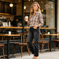 👖 50% DE RÉDUCTION 💥 Jean droit déchiré décontracté pour femme – Denim stretch, trous chic & bords effilochés – parfait pour un look urbain, décontracté ou un style streetwear tendance ✨