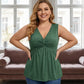 Elegantes figurformendes Tanktop mit V-Ausschnitt