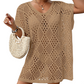 👗🌞 PROMO FLASH 50% ! Tunique Femme Ajourée Tissée – Coupe Lâche, Respirante, 3 Coloris, Idéale Couvre-Maillot & Protection Solaire 🏖️