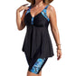🥰Maillot de Bain Tankini Fluide pour Femmes avec Shorty