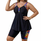 🥰Maillot de Bain Tankini Fluide pour Femmes avec Shorty