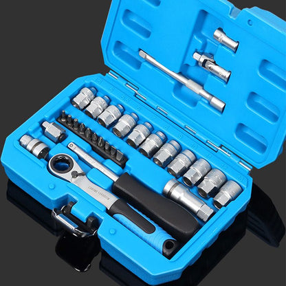 🔧 50% DE RÉDUCTION ! 🛠️ Kit Clé à Cliquet 29 Pièces – Acier Chrome-Vanadium – Douilles & Embouts for Bricolage & Auto