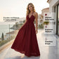💞Robe longue dos nu à col licou pour femme