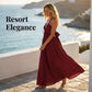 💞Robe longue dos nu à col licou pour femme