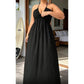 💞Robe longue dos nu à col licou pour femme