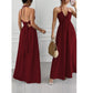💞Robe longue dos nu à col licou pour femme
