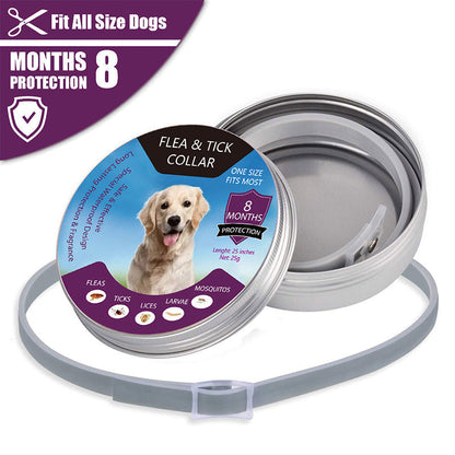🐶🐱 Collier anti-puces et anti-tiques pour chiens et chats, collier ajustable et imperméable pour une protection durable en extérieur