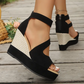👡🎀 Sandales à bout ouvert et à talon –  💖 Doublure douce et semelle antidérapante, élégantes et polyvalentes  – Paiement à la livraison✨