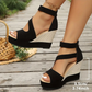 👡🎀 Sandales à bout ouvert et à talon –  💖 Doublure douce et semelle antidérapante, élégantes et polyvalentes  – Paiement à la livraison✨