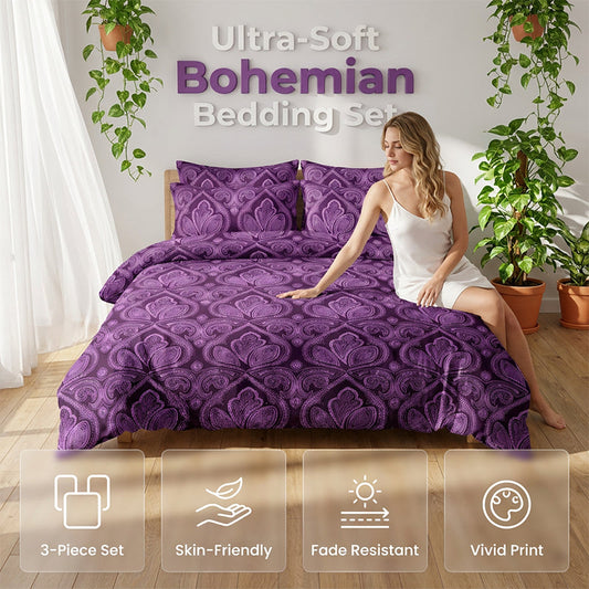 🛏️ 50% DE RÉDUCTION 🌙 Parure de couette confortable & respirante – Coton doux & lavable – Idéale pour un sommeil frais et réparateur – disponible en plusieurs coloris – élégance au quotidien ✨🌿