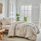 🛏️ 50% DE RÉDUCTION ✨ Parure de housse de couette à plis pincés – Design élégant & finition raffinée – Tissu doux, respirant & lavable – parfaite pour une chambre chic et confortable 🌙🌸
