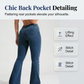 👖 50% DE RÉDUCTION ⏳ Jean évasé stretch coupe slim – Denim confortable & silhouette allongée – Look rétro moderne, idéal pour le quotidien ou les sorties – élégant et flatteur ✨🌸