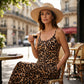 👗 50% DE RÉDUCTION 🐆 Robe maxi à bretelles spaghetti imprimé léopard – Fluide, légère & audacieuse – Parfaite pour l’été, la plage ou une soirée tendance – look sauvage et élégant ✨🌿