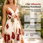 👗 50% DE RÉDUCTION 🌺 Robe maxi à bretelles spaghetti imprimée – Fluide, légère & bohème – Parfaite pour la plage, les vacances ou les journées chaudes – look romantique et facile à porter ☀️✨🌸