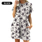 👗 50% DE RÉDUCTION 🌸 Robe décontractée à manches courtes – Imprimés polyvalents & coupe légère – Parfaite pour l’été, le quotidien ou les voyages – look frais et facile à porter ☀️✨🌿