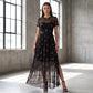 ✨Robe Maxi Florale en Maille pour Femme