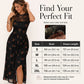 ✨Robe Maxi Florale en Maille pour Femme