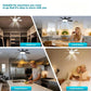 🏆 Dernier jour des soldes : 57% de réduction 🔥 Lampe-Ventilateur LED SmartBreez 40W — 20,5, ultra-silencieuse avec télécommande 🎯 | Idéale pour la chambre 😴, la cuisine 👩‍🍳 et le garage