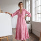 🔥Robe Maxi Étagée à Col V Volantée pour Femme
