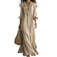 🔥Robe Maxi Étagée à Col V Volantée pour Femme