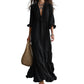 🔥Robe Maxi Étagée à Col V Volantée pour Femme