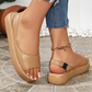 👡 50% DE RÉDUCTION 🌸 Sandales à plateforme sportives – Confortables & faciles à enfiler – Parfaites pour l'été ou un look dynamique ☀️🏃‍♀️✨