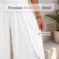 ✨Pantalon Palazzo Fendu Ample à Taille Smockée Casual Femme Été