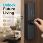 🚪🔒Serrure à Empreinte Digitale Intelligente pour Portes Intérieures en Bois – Sans Perçage🔥