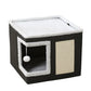🐱 -50% MAINTENANT ! 🏠 Maison Cube Pliable 2-en-1 pour Chat – Design Bi-Niveau, Griffoir Intégré & Confort Toutes Saisons – Gain de Place & Portable 🐾