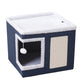 🐱 -50% MAINTENANT ! 🏠 Maison Cube Pliable 2-en-1 pour Chat – Design Bi-Niveau, Griffoir Intégré & Confort Toutes Saisons – Gain de Place & Portable 🐾