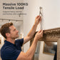 🛠️ Bride verticale – Installation facile, maintien solide.