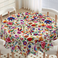 🌸🍽️ -50% ! 🏡 Nappe à Motifs Floraux Rétro – Plusieurs Tailles, Facile d’Entretien & Protection des Surfaces