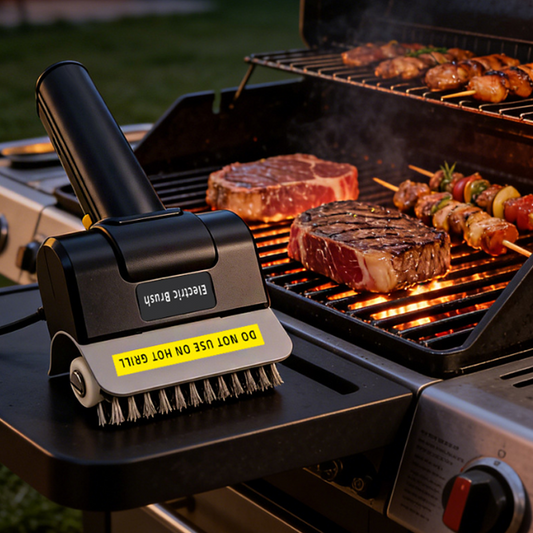 🍢50 % de réduction🔥 Brosse électrique sans fil pour barbecue