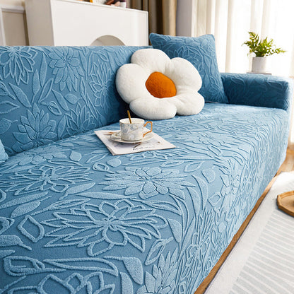 📣📣 50 % de réduction 🔥🔥 Housse de canapé antidérapante avec motif jacquard 3D de camélia