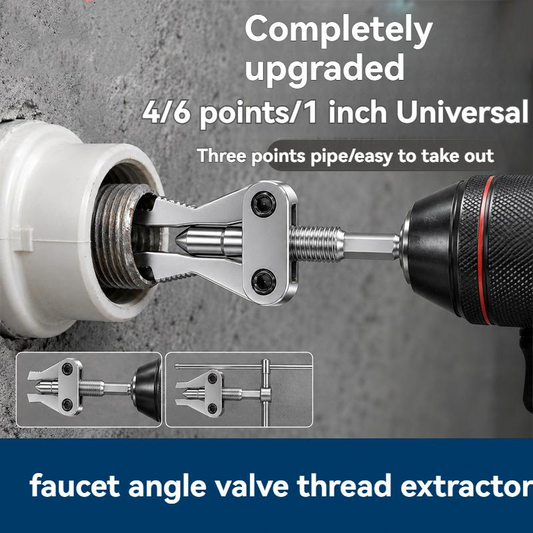 🔧 ACHETEZ 2, OBTENEZ 1 GRATUIT! 🛠️ Outil Extracteur de Tuyaux – Acier, compatible 1/2″, 3/4″ & 1″ – Double entraînement perceuse/manuel pour plomberie 🚰