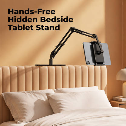 🔖 50 % DE RÉDUCTION POUR UNE DURÉE LIMITÉE ! ⚡ Support rétractable dissimulé pour téléphone et tablette, à installer près du lit 🛏️